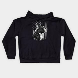 French Bulldog 4th of July Kids Hoodie